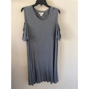 Style & Co Womens off the shoulder Gray Dress XXL EUC